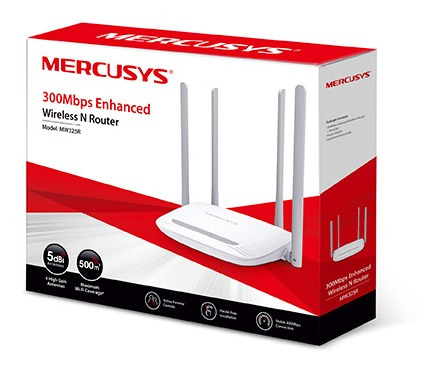 Imagen 3 de 3 de Router Inalámbrico Mw325r Mercusys De 300mbps 4antenas