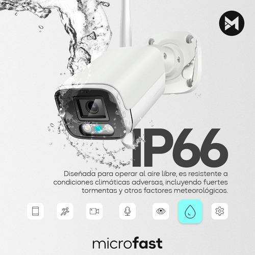 Cámara Wifi Ip Full Hd 1080p Sinovision Exterior Audio Mic