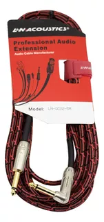 Cable Plug Mono 6.3mm A Plug Mono 6.3mm Tipo L 5 Metros