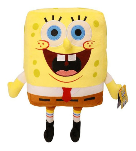 Boneco De Pelúcia Do Bob Esponja Grande 35cm Multikids