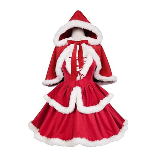 Vestido De Té Clásico De Navidad Mujeres Sin Mangas C...