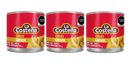 Chiles Güeros O Largos En Escabeche La Costeña