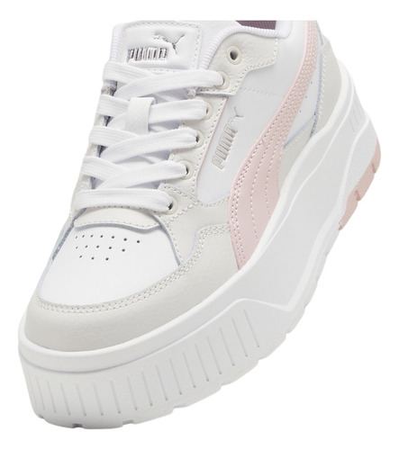 Tenis Puma Karmen Ii Idol Jr Mujer Casuales Y Cómodos - 39887603 Blancos Plataforma Suela Alta