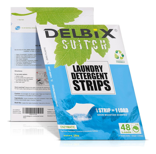 Delbix Suitch Tiras De Detergente Para Ropa (sábanas Para La