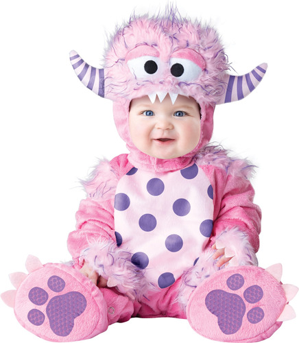 Disfraz Talla 18  24 Meses Lil Pink Monster Para Bebé,