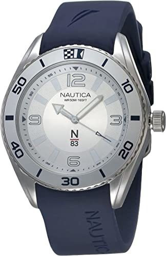 Nautica - Reloj Casual Para Hombre, Acero Inoxidable,