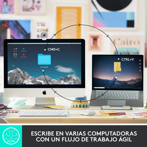 Kit Logitech Teclado Mx Keys Mini + Mx Anywhere 3s Rosado