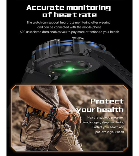 Reloj Inteligente For Hombre Bluetooth Llamadas Deportivo