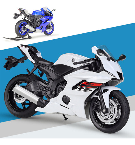 Welly 2020 Yamaha Yzf R6 Miniatura Metal Moto Carreras 1/12