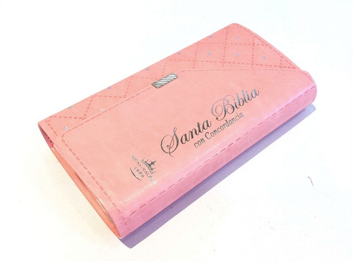 Biblia Rosa Estuche Tipo Cartera Elegante Reina Valera 1960