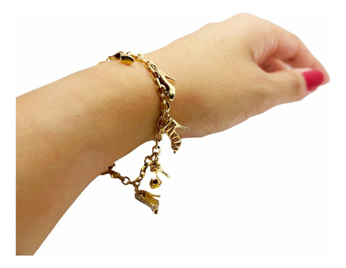 Pulseira De Sapato Ouro 18k