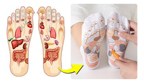 Calcetines De Reflexología Podal Calcetines De Masaje De Pie