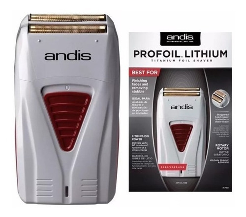 Shaver Afeitadora Andis Profesional Profoil Lithium 