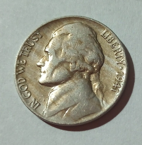 Moneda Estados Unidos 5 Centavos 1941 V.f.