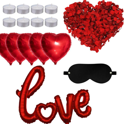 Balãos Metalizado Vermelho Decoração Ambiente Romantico Enaltecer Coração Letra Love Amor Vermelho Metalizado 45 Ideia Presente Criativo Romantico Ambiente Decoração - 6 Kits De 6 Unidades