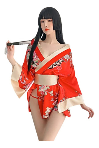 Conjunto De Lencería Sexy Seduce Pijamas Sexy Kimono Japonés