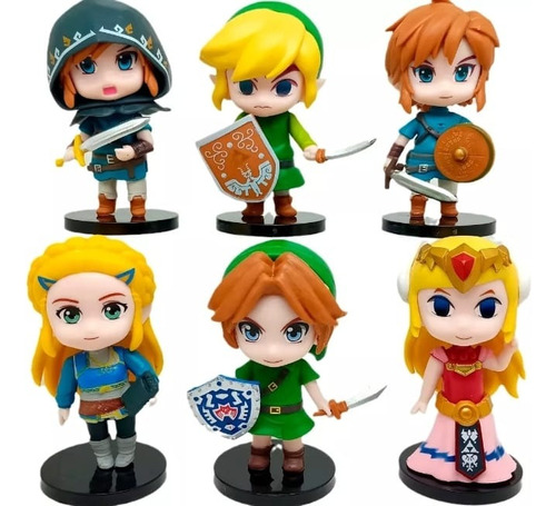 Coleccion X 6 Figuras The Legends Of Zelda 