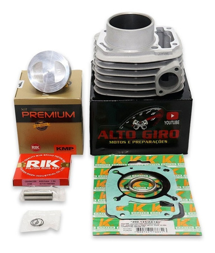 Kit 205cc Kmp Premium P/titan/fan/start 160 Todos Os Anos