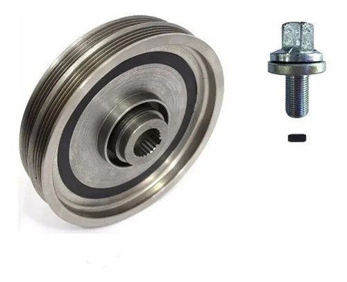 Imagem 2 de 2 de Polia Virabrequim Honda Civic 98/2000 + Parafuso + Chaveta
