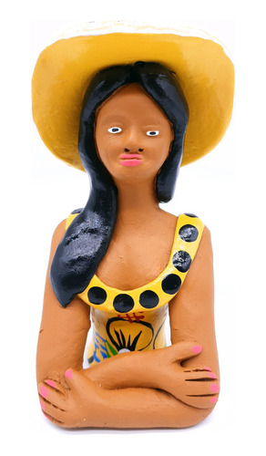 Estátua Namoradeira M - Escultura Em Cerâmica De Caruaru