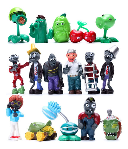 Sets De Muñecos  16 Figuras De Plantas Contra Zombies