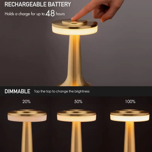 Nuevas Lámpara De Mesa Led Recargable - Inalámbrica Y Usb