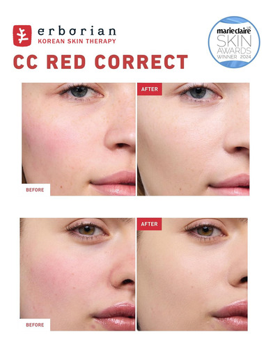 Erborian Cc Red Correct - Skincare-first Green Color Corr...
