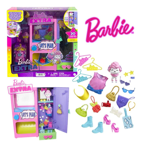 Barbie Extra Armario Con Ropa Y Accesorios Em