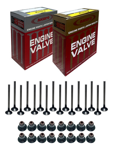 Jgo Valvulas Admision Escape Toyota 1zz 1.8 16v Con Retenes