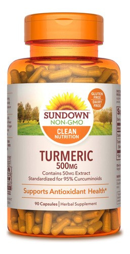 Sundown Naturals Turmeric Cpsulas De 450mg 90ea, 0, Paquete
