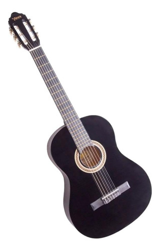 Imagen 2 de 3 de Guitarra criolla clásica Valencia 100 VC104K para diestros negra
