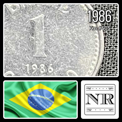 Brasil - 1 Cruzado - Año 1986 - Km #605 - Escudo