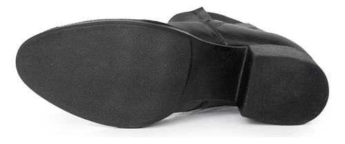 Bota Mujer Cuero Borcego Botineta Elastico Goma Briganti