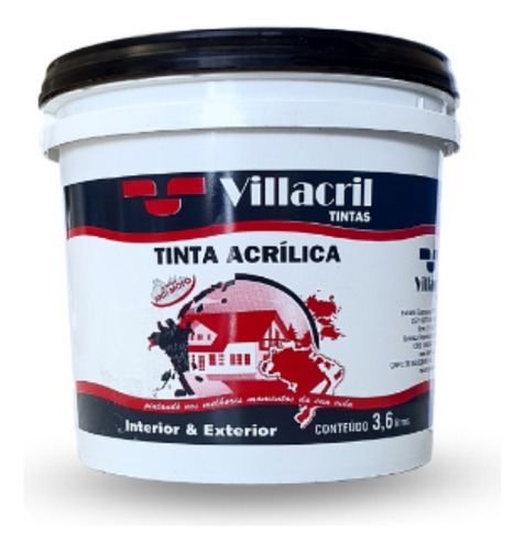 Tinta De Parede Latex Acrilica Anti Mofo Branco 3,6 Litros