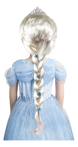 A.gifts-q Peluca De Princesa Elsa Frozen Elsa Para Niños
