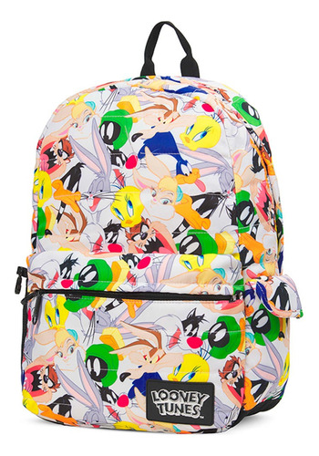 Mochila Espalda Escolar Looney Tunes 17'' Mooving