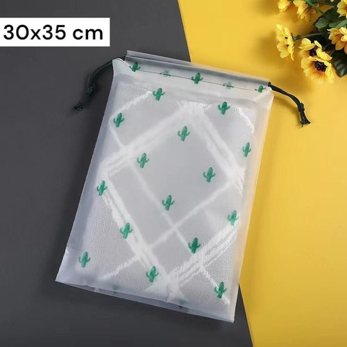 Set 4 Bolsas Organizador Ropa Viaje Carry On 30x35 Valija Verde