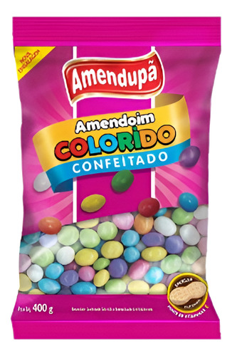 Amendoim Colorido Confeitado 400g