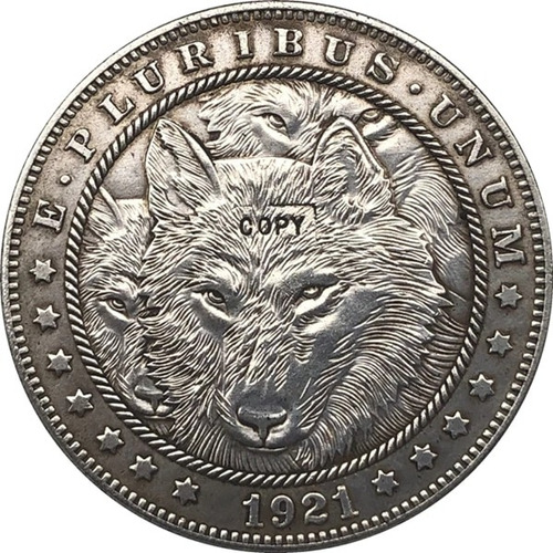 Moneda Hobo Níquel 1921-d Dólar De U.s.a. Rep. Conmemorativa