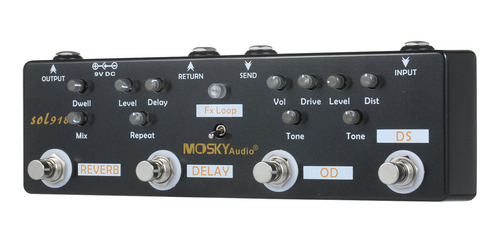 Mosky Audio Sol918 Pedal Multiefecto 5 En 1 Efecto Combinado