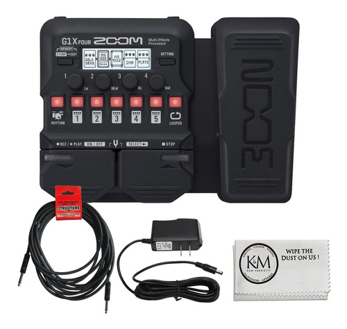 Zoom G1x Procesador De Cuatro Efectos De Guitarra Con Pedal