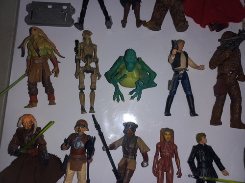 Figuras Star Wars Kenner Hasbro Luke Vader Windu Snowtrooper (Usado)