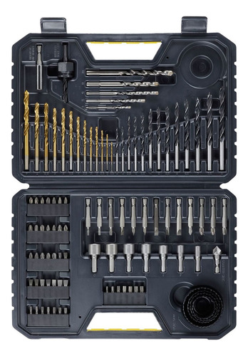Juego De Brocas. 100 Piezas. Stanley Sta7205-xj Color Negro