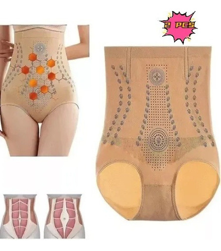 Pantalones Moldeadores Control Vientre Cintura Posparto 2pcs