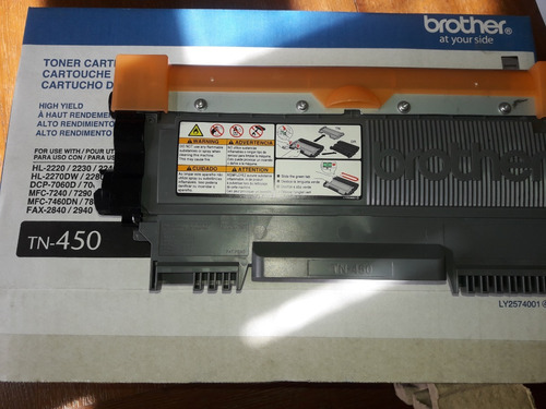 7 Toner Original Brother Tn450 - 7 Vacios-