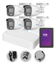 Comprar Kit Seguridad Hilook Dvr 8ch + 4 Camaras 2mp Colorvu + 1tb