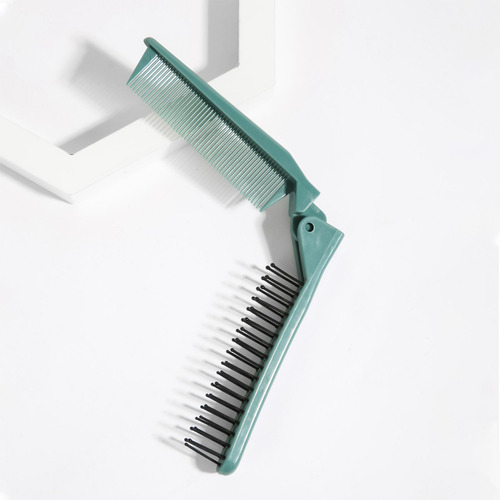 Peine De Pelo Plegable Giratorio De Doble Cabeza Mini Peine