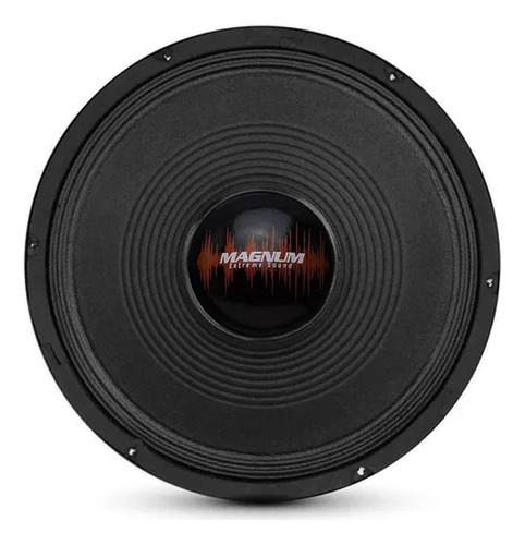 Woofer Magnum 15 Polegadas 250w Rms Alto Falante Susp Tecido Cor Preto