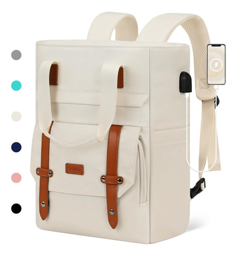 Bolso Morral Para Laptops Viajes Escolar Con Puerto Usb