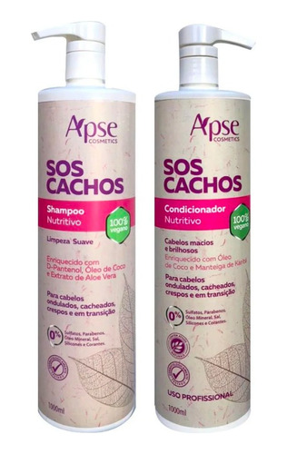 Kit 1li Cachos Nutritivo Low Poo - Shampoo E Condicionador 